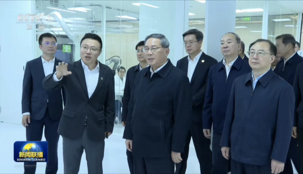 晶泰科技汇报现场     图 | 新闻联播