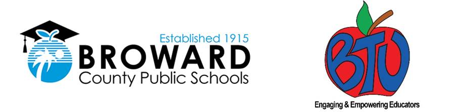Broward County Public School and Broward Teachers Union logo 