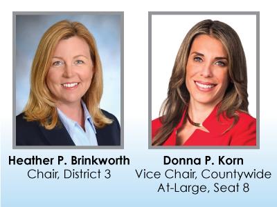 Broward County School Board Elects Heather P. Brinkworth as Chair and Donna P. Korn as Vice Chair 